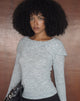 Image of Waliya Jumper in Sheer Knit Grey