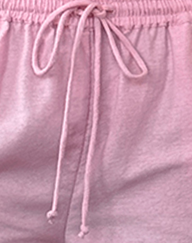 Flamingo Pink Wide Leg Linen Trousers | Wasic – motelrocks