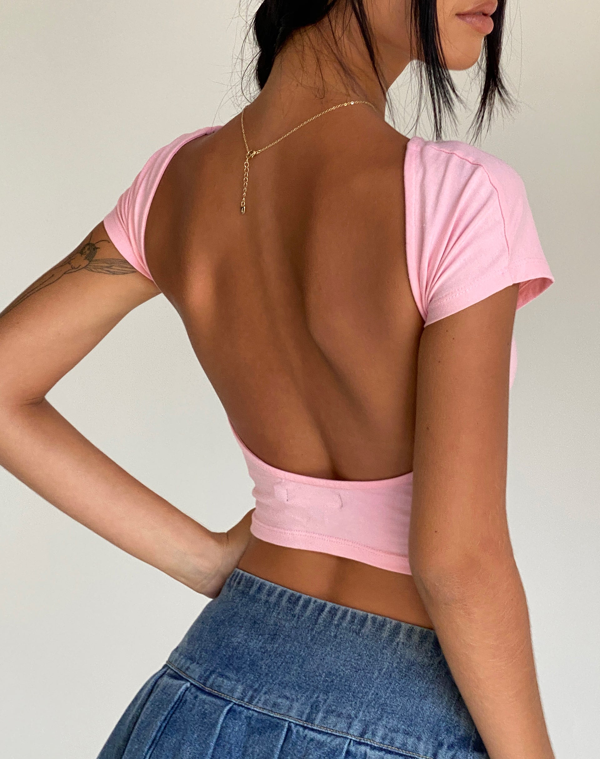 Backless tops best sale