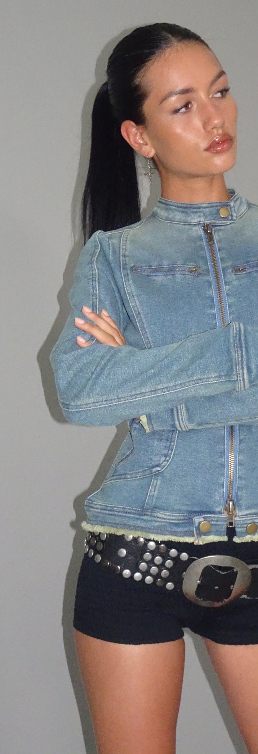 Vintage Blue Denim Jacket | Zayn – motelrocks-com-us