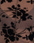 Floral Flock Brown