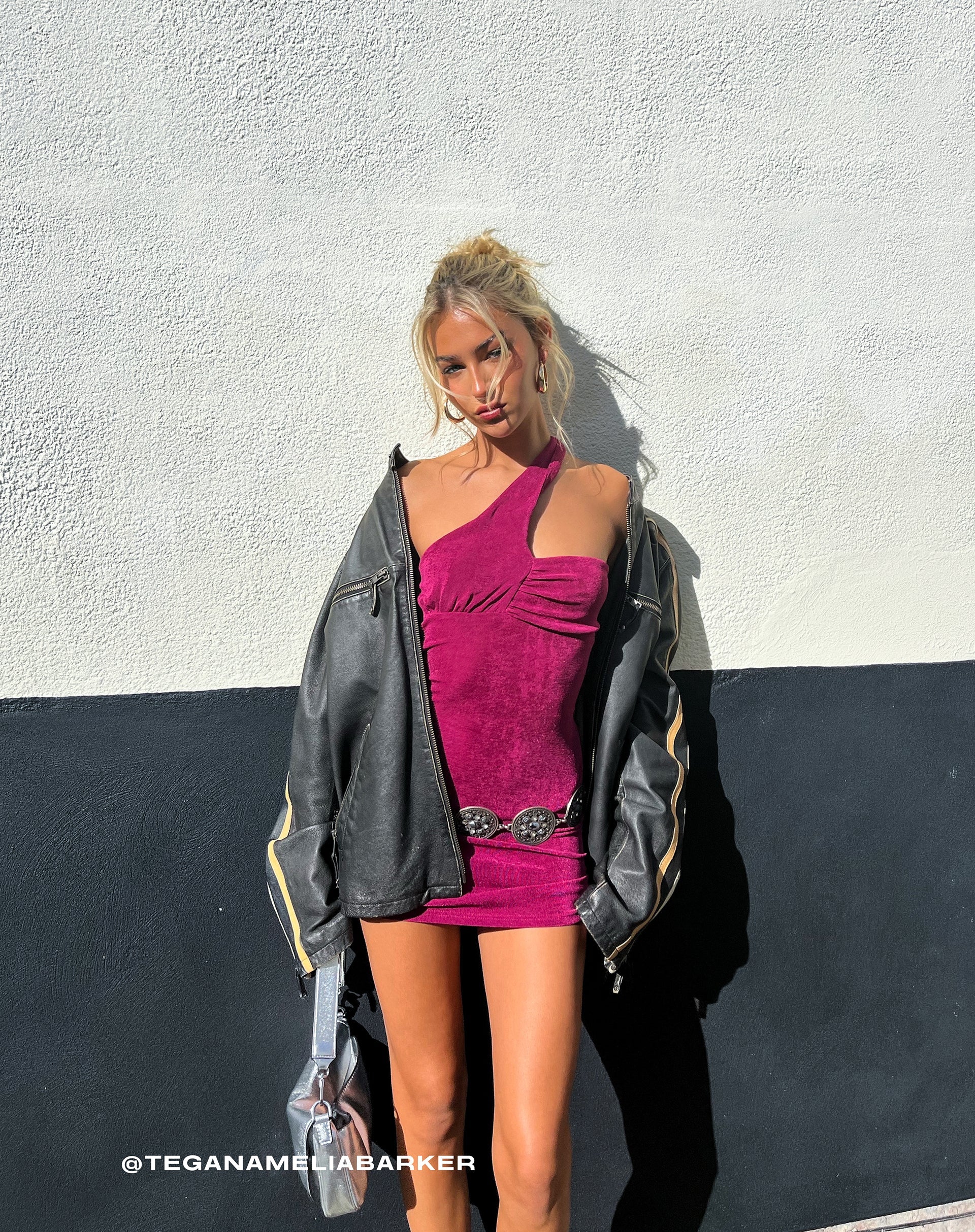 Magenta Purple One Shoulder Mini Dress | Alessa motelrocks-com-us Magenta Purple One Shoulder Mini Dress | Alessa motelrocks-com-us