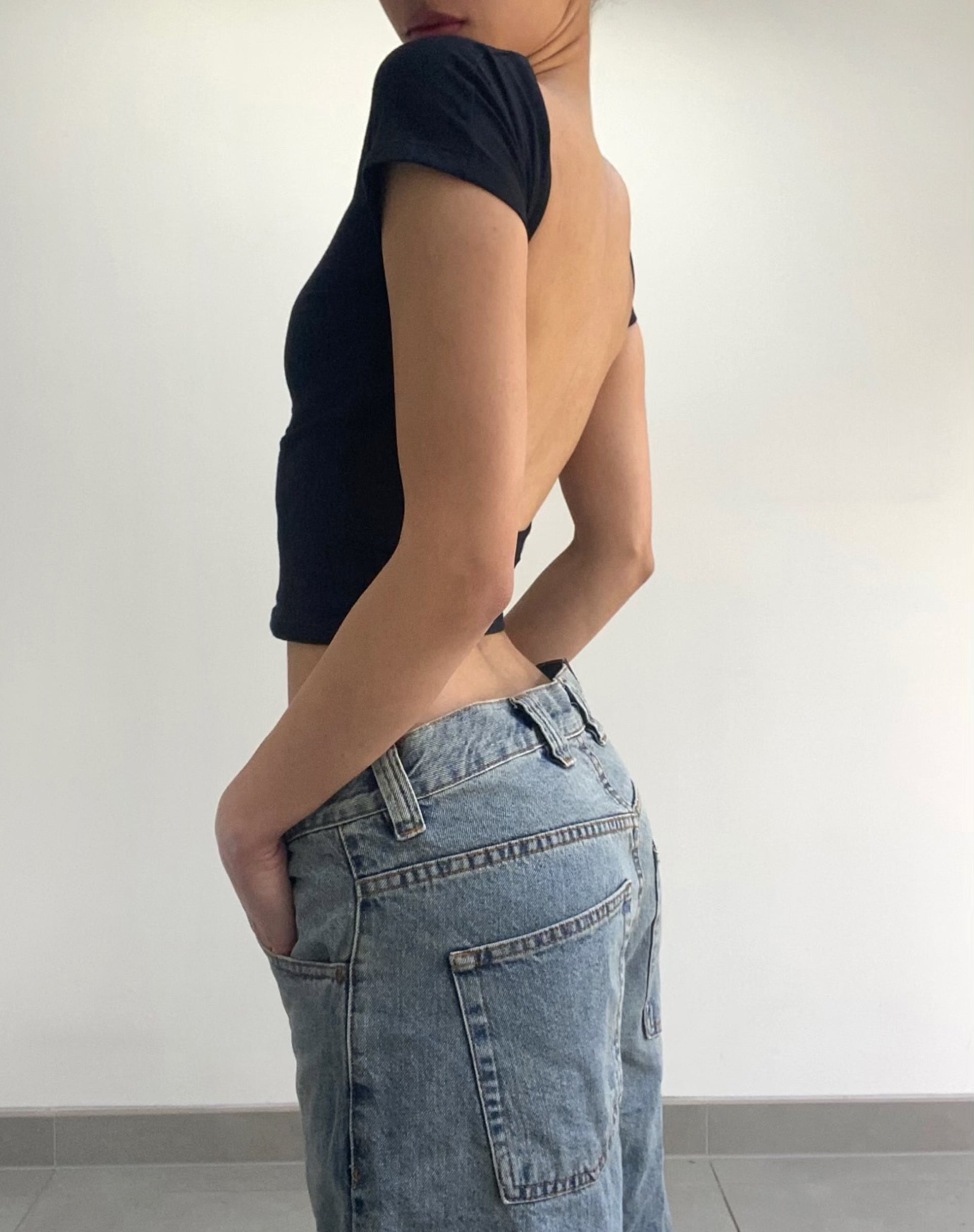 Skater Low Rise Jean in Vintage Light Wash - Main Image