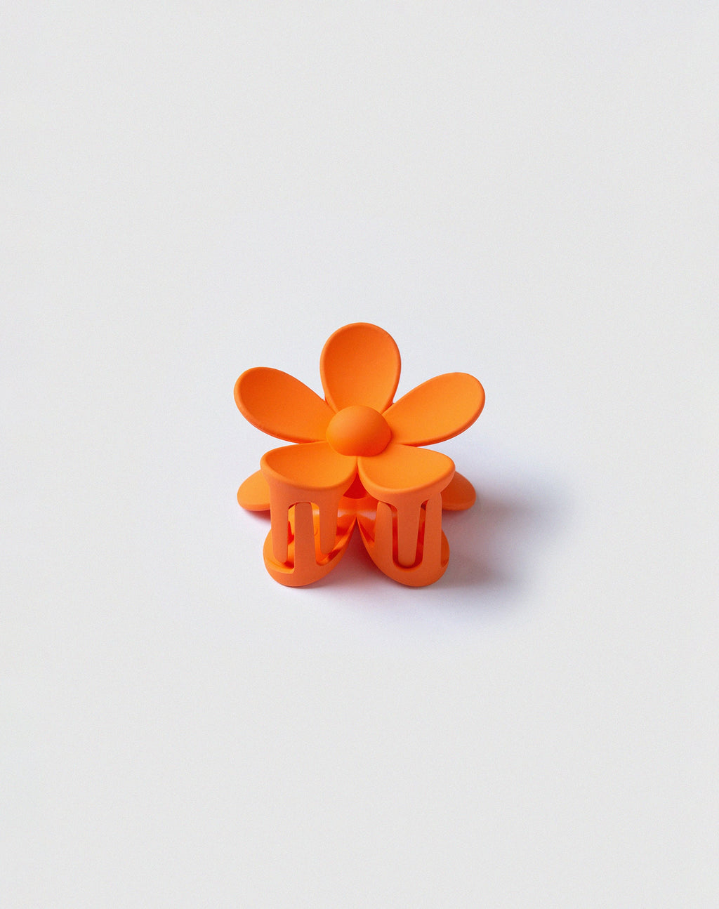 Flower Hair Claw in Orange