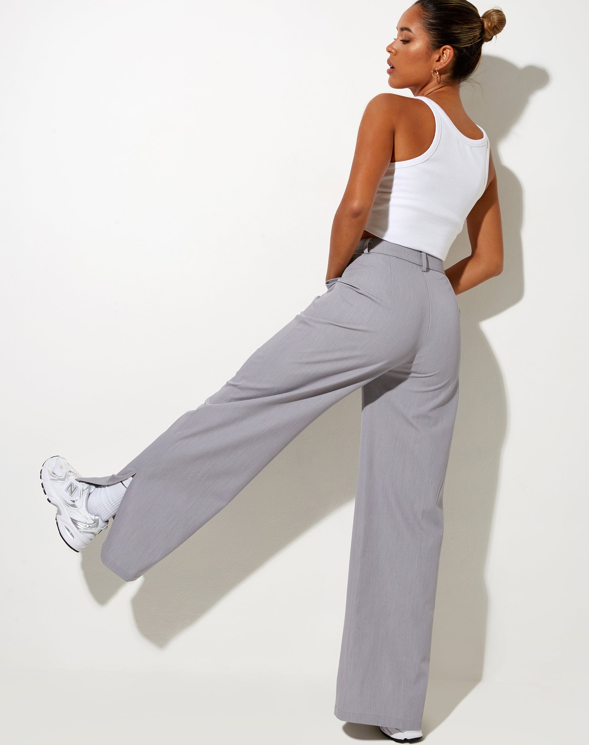 Image of Abby Trouser in Silver Grey