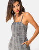 Image of Achem Culotte Jumpsuit in Charles Check Grey