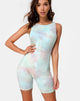 Image of Acro Unitard in Pastel Tie Dye