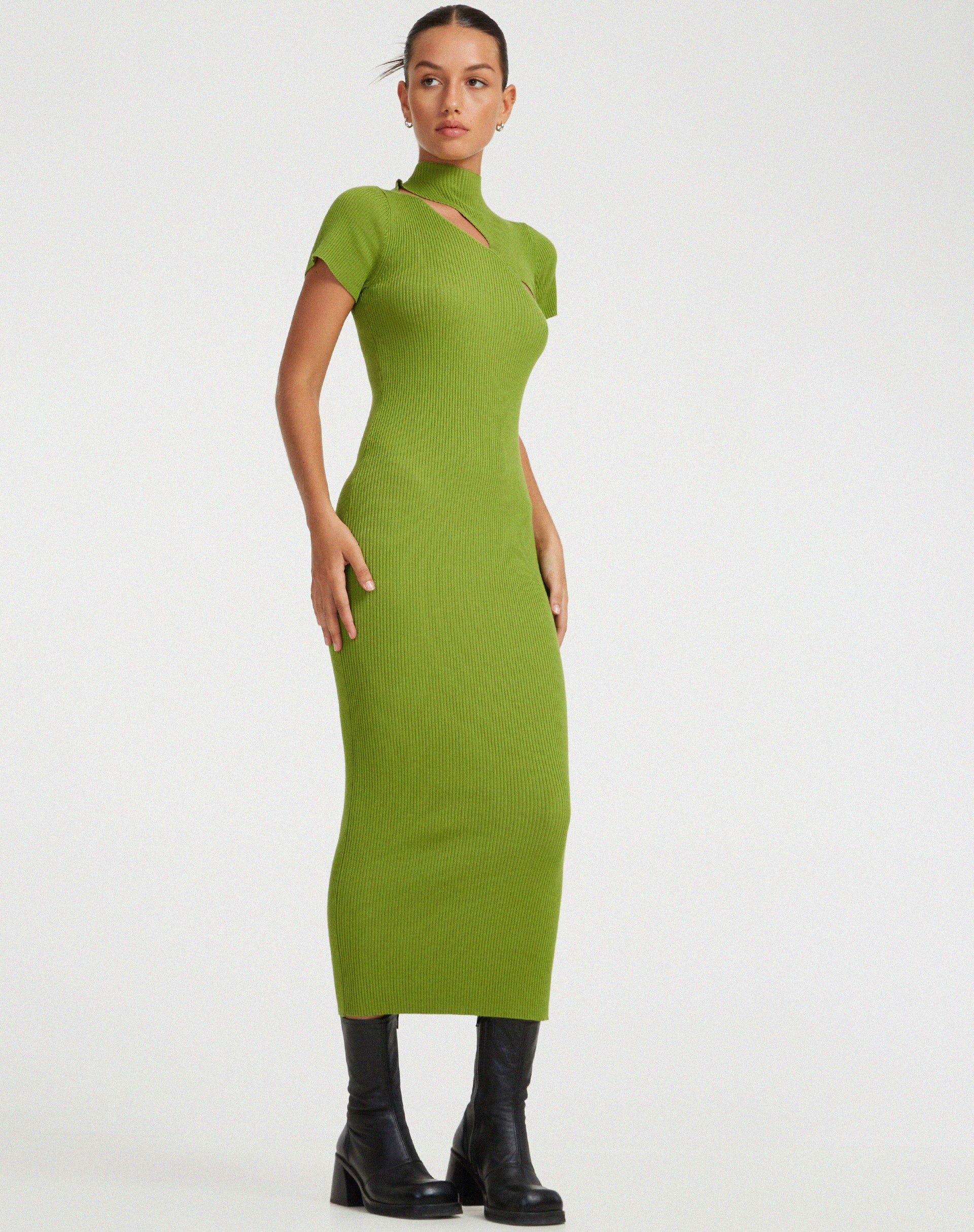 image of Afiqah Maxi Dress in Golden Lime
