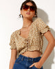 Image of Aley Crop Top in Washed Ditsy