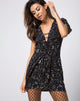 Image of Amony Skater Dress in Astro Black