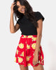 Image of Andrea Skater Skirt in Sunny Days Red