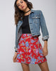 Image of Andrea Skater Skirt in Vintage Fleur