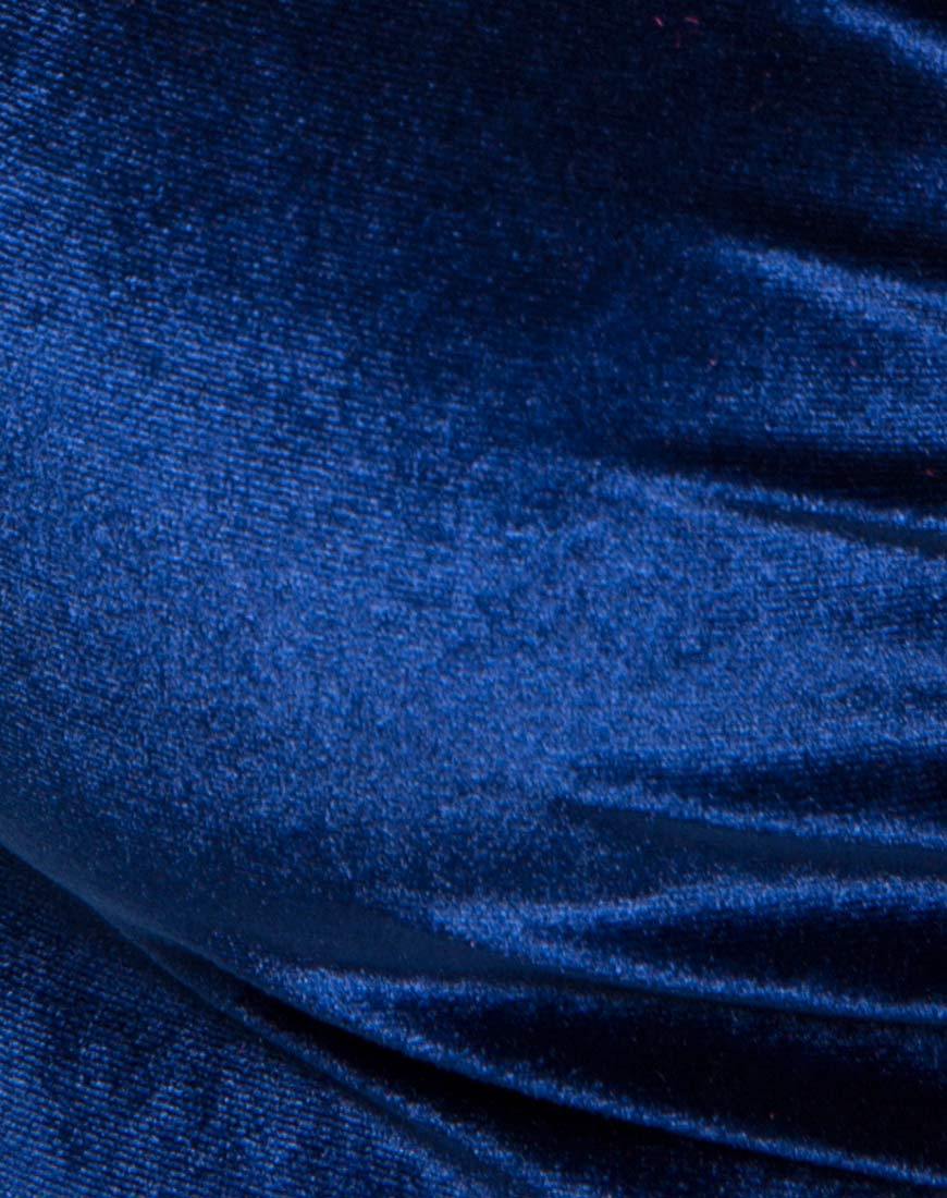 Image of Angel Crop Top in Velvet Navy