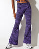 Image of Eda Flare Trouser in Desert Terrain Purple