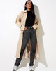 Image of Assa Trench Coat in Beige with Stripe Lining