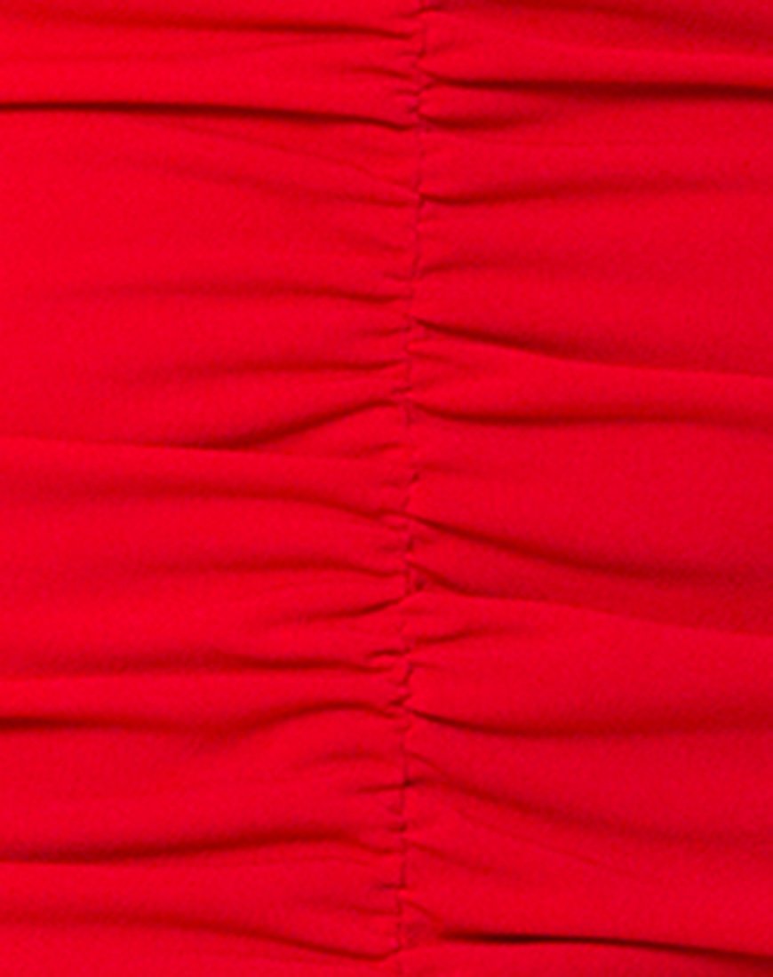 Image of Azalea Off The Shoulder Dress in Red