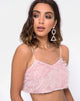 Image of Balien Crop Top in Fringe Sugar Pink