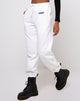 Image of Basta Jogger in White with Angel Embro Black