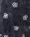 Small Graffiti Flower Dark Grey