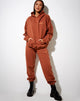 Image of Basta Jogger in Burnt Brick Be Nice Label Embro