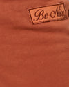  Burnt Brick Be Nice Label Embro