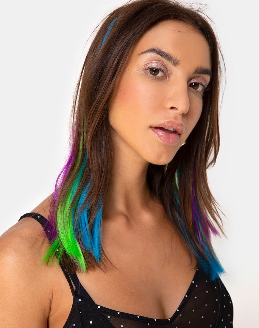 Image of Hair Extension in Lime Green by The Unicorn Glow