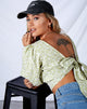 Image of Bija Crop Top in Botanic Mint Foam