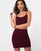 Image of Kimmy Bodycon Skirt in Burgundy