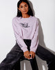 Image of Boli Crop Tee in Violet Angelo Angel Energy