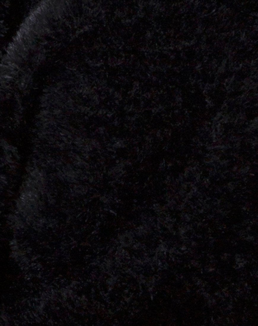Image of Bomb Hoody in Fur Zip Black