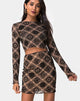 Image of Bonver Top Taupe Net with Black Sign Flock