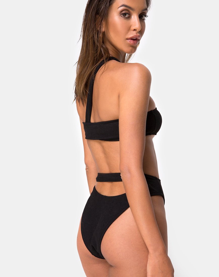 Image of Bound Bikini Bottom in Black