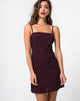 Image of Boyasly Dress in Mini Diana Dot Black Red