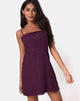 Image of Boyasly Slip Dress in Skater Polka Wine