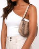 Image of Gigi Shoulder Bag in Snake Beige