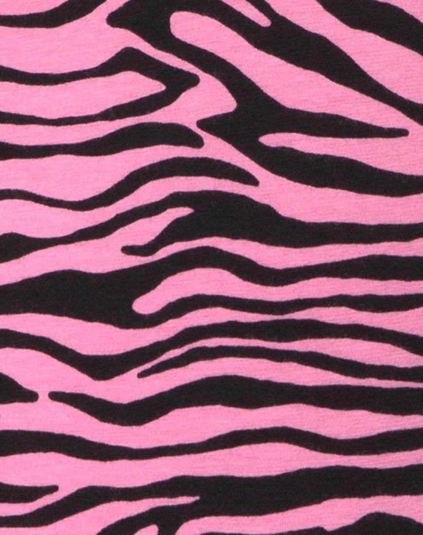 Image of Brista Catsuit in Zips Zebra Pink