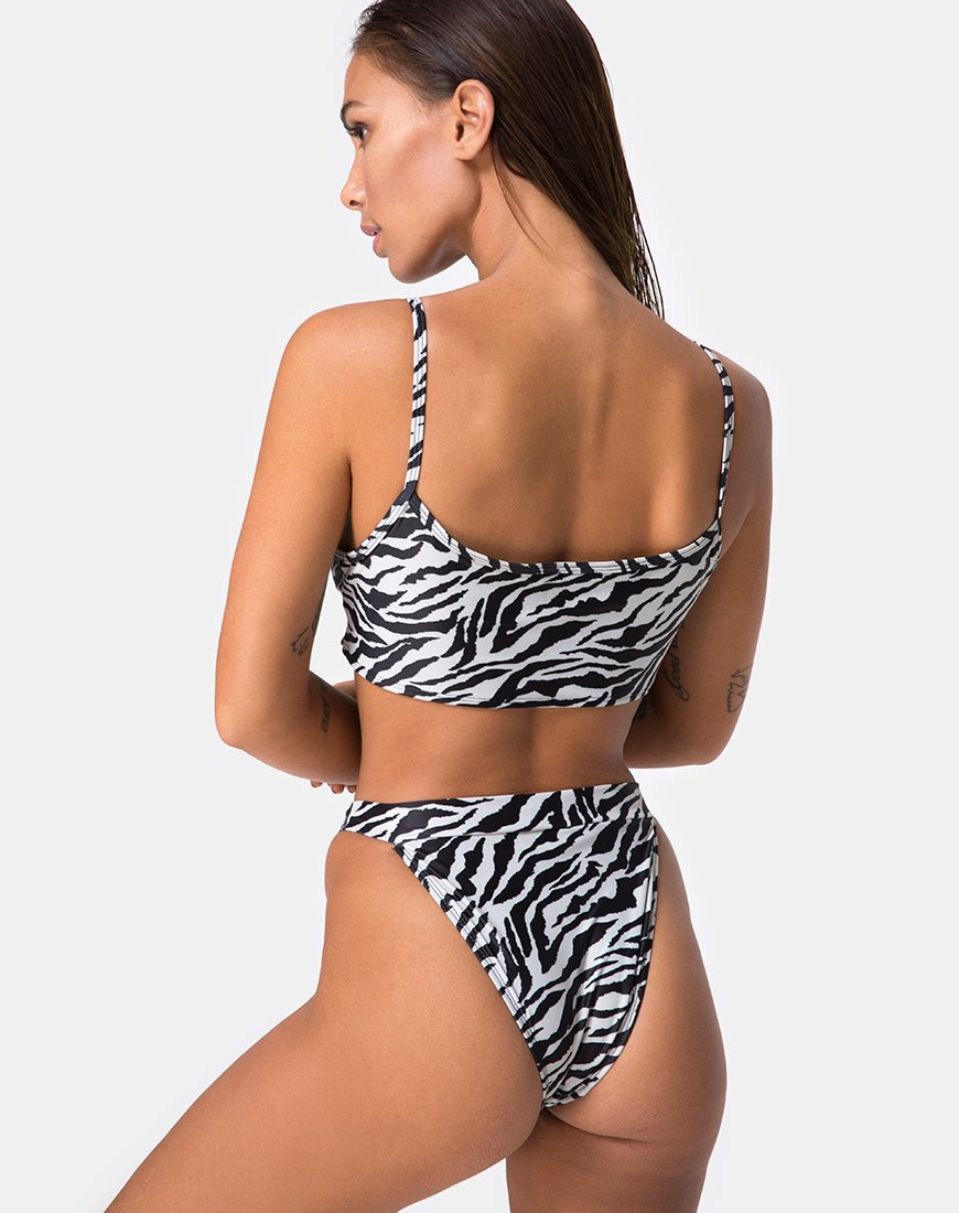 Image of Bulvya Bikini Top in Mini Zebra