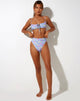 Image of CARMESON BIKINI BOTTOM WASHED OUT PASTEL FLORAL