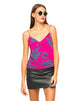 Image of Motel Slim Cami Top in Two Tone Floral Raspberry