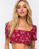 Image of Cavazza Crop Top in Soheila Floral