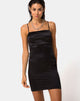 Image of Cecile Dress in Satin Black