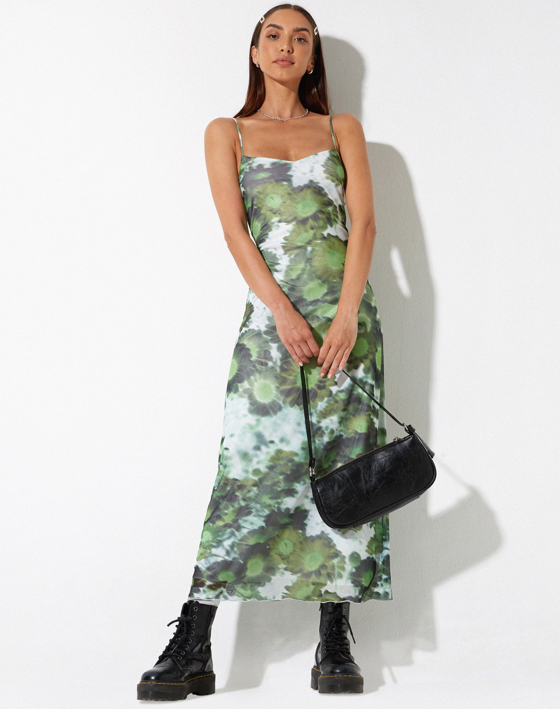 Green Floral Print Strappy Maxi Dress | Chanda motelrocks-com-us Green Floral Print Strappy Maxi Dress | Chanda motelrocks-com-us