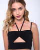 Image of Chateau Crop Top in Black