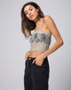 Image of Chesa Crop Top in Daisy Lace Pistachio