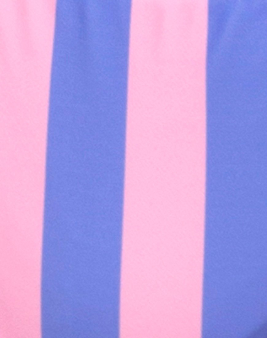 Image of Claudia Bikini Top in Fairground Stripe