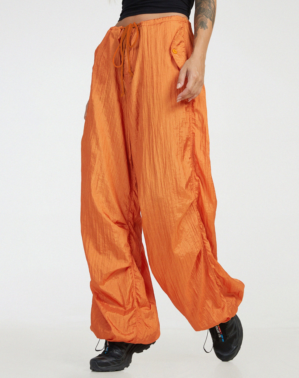Chute Trouser in Parachute Pumpkin Orange