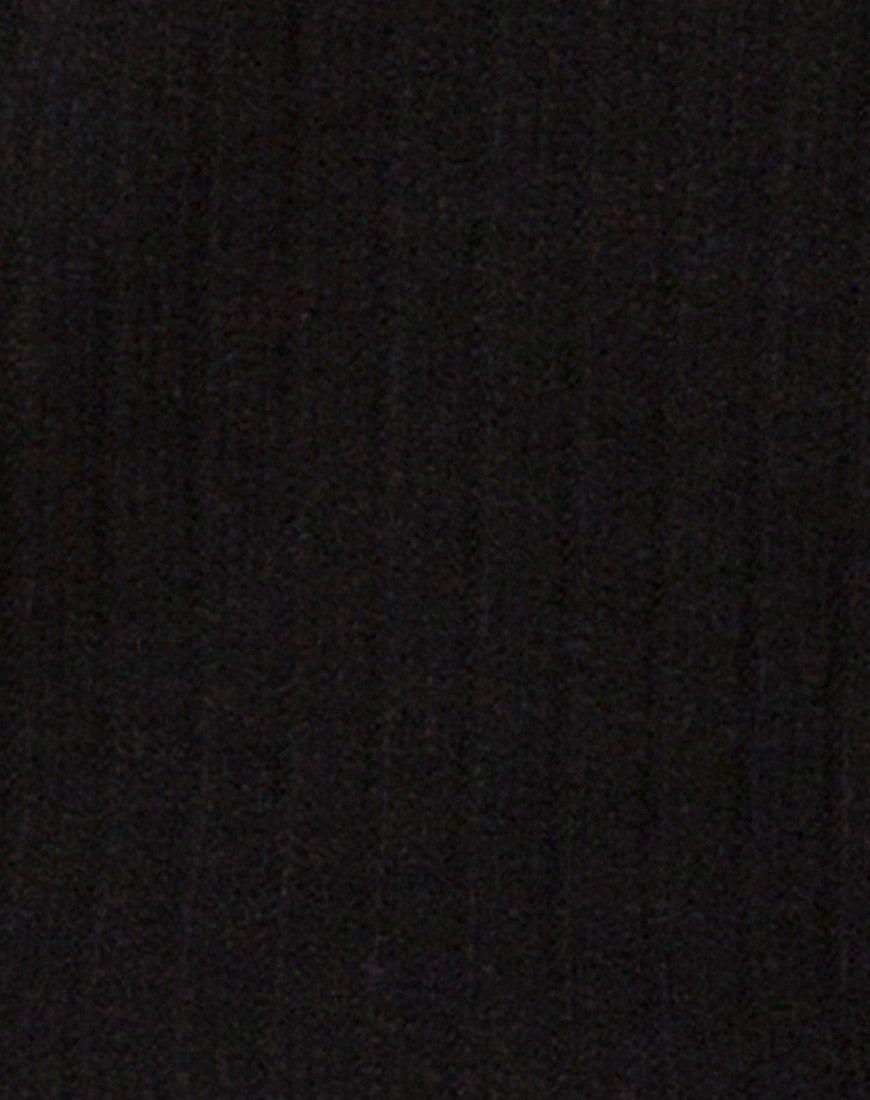 Image of Saray Off The Shoulder Jumper in Black Knit