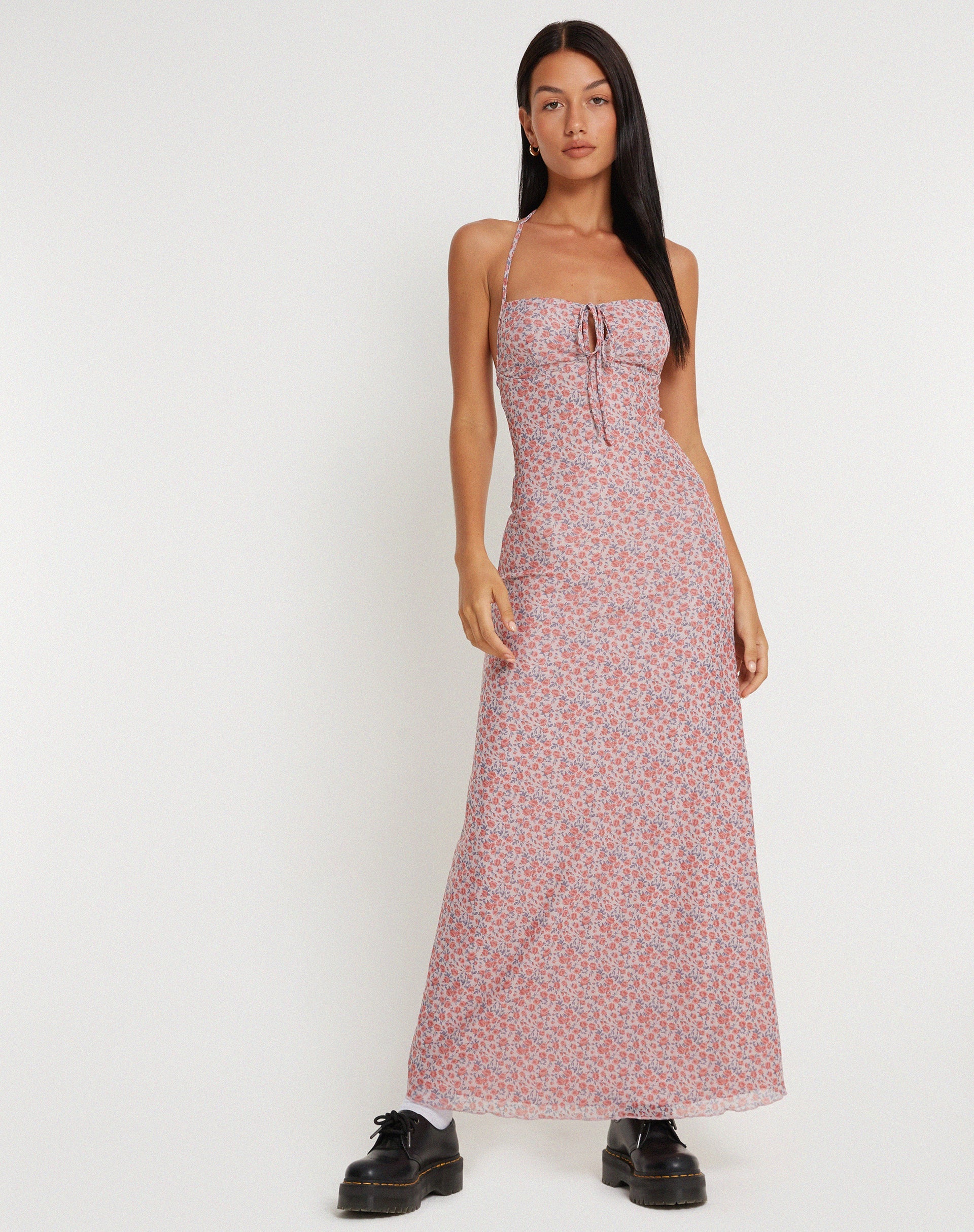 image of Clovita Maxi Dress in Spring Rose Dusty Pink