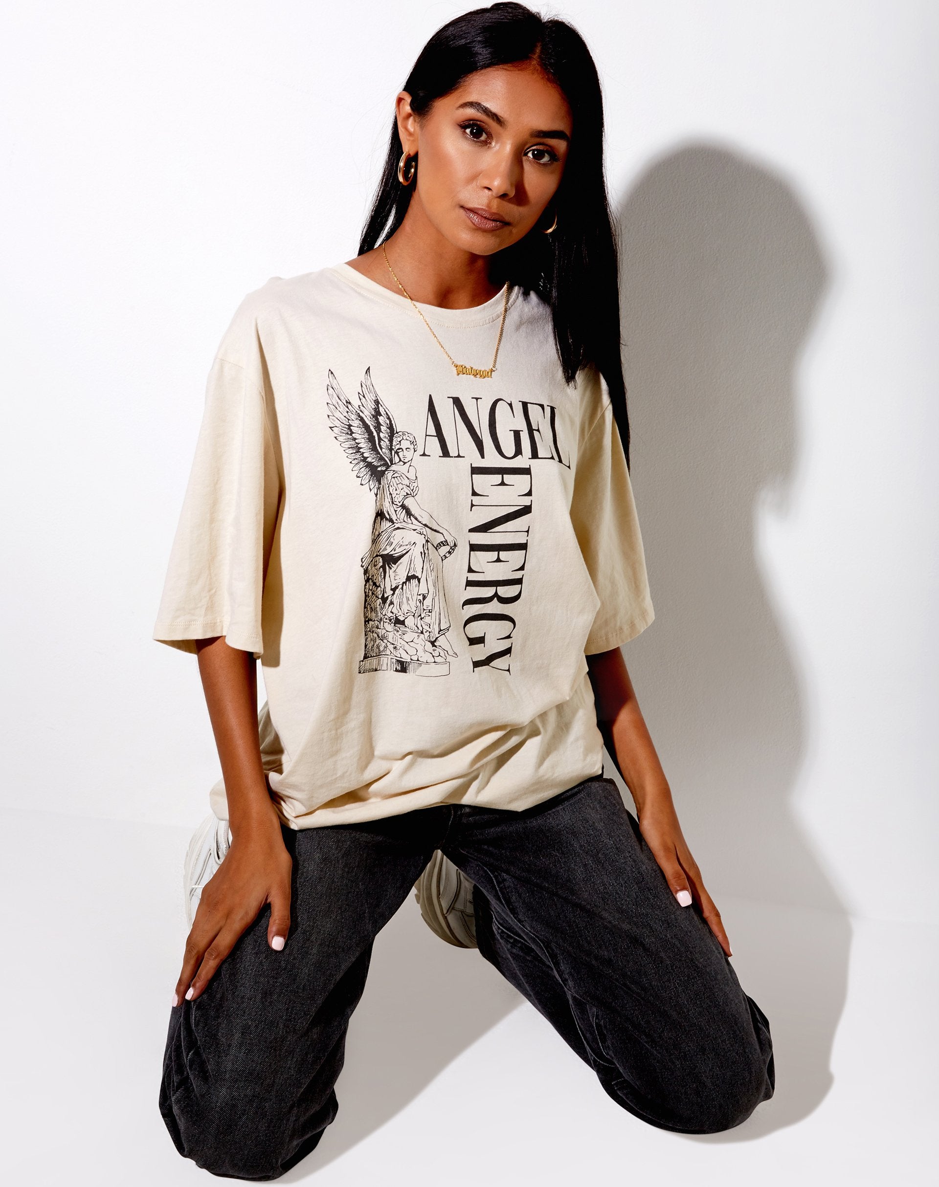 Bershka angel shirt hot sale