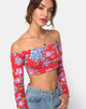 Image of Coga Crop Top in Vintage Fleur